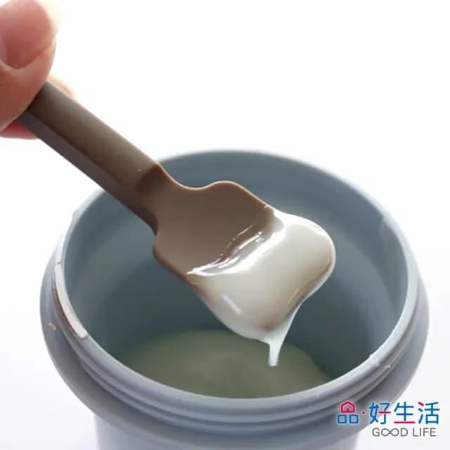 【GOOD LIFE 品好生活】兩用吸盤式保養品矽膠挖杓(日本直送 均一價)