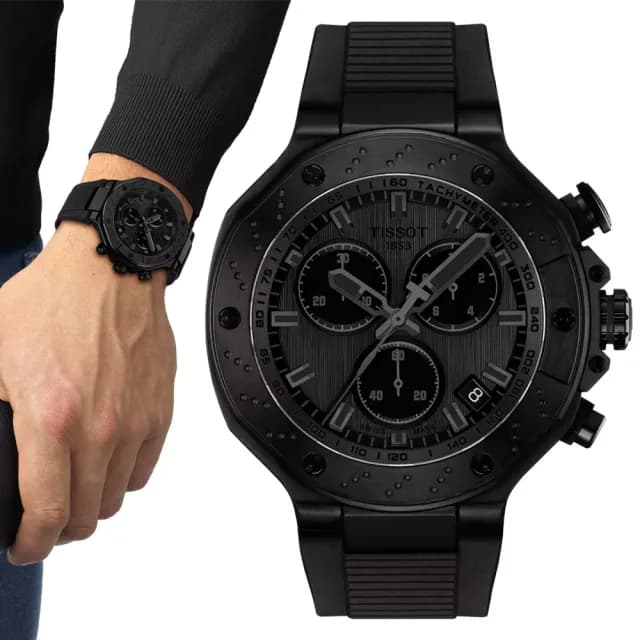 【TISSOT 天梭】T-RACE 競速系列 計時腕錶 畢業禮物 送禮 推薦(T1414173706100)