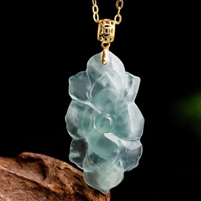 【MoonDy】雙11 項鍊女 翡翠 藍水晶 吊墜 生日禮物 開運 開運水晶 玉石 掛件 女項鍊 開運項鍊