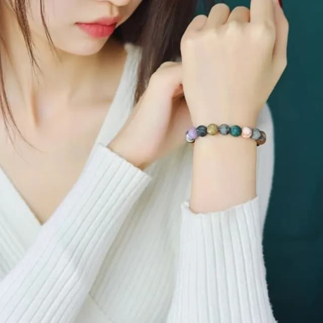 【Penny珮妮】宇宙星球磨砂天然石手鍊8mm(母親節禮物/交換禮物/送女友/送閨蜜/生日禮物/情人節)