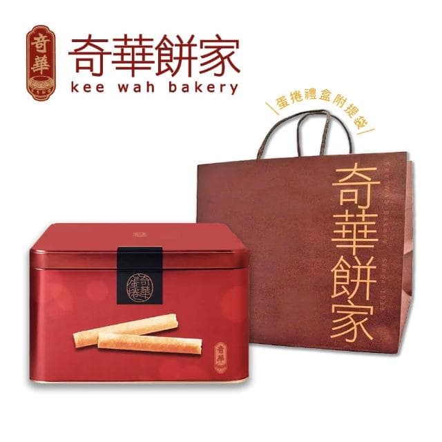 【吉晟嚴選】奇華家鄉雞蛋捲禮盒KB-快(340g/盒 原味/芝麻/咖啡任選 附提袋) - momo購物網 - 好評推薦 -