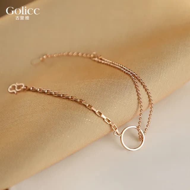 【Gulicc】手鍊 幾何圓方 簡約氣質(雙11 聖誕節 生日 手環 手繩 首飾 飾品 禮物)