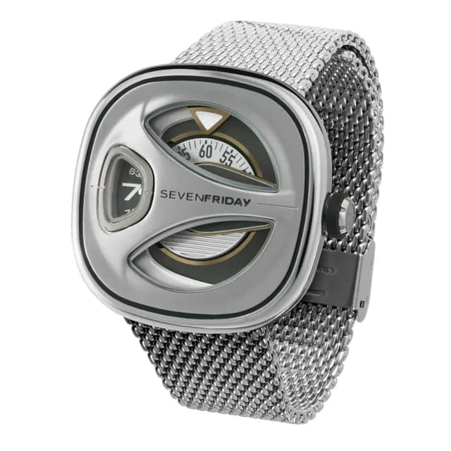 【SEVENFRIDAY】ME系列流線型 米蘭鍊帶機械錶 送禮 禮物 推薦(ME1/02M)