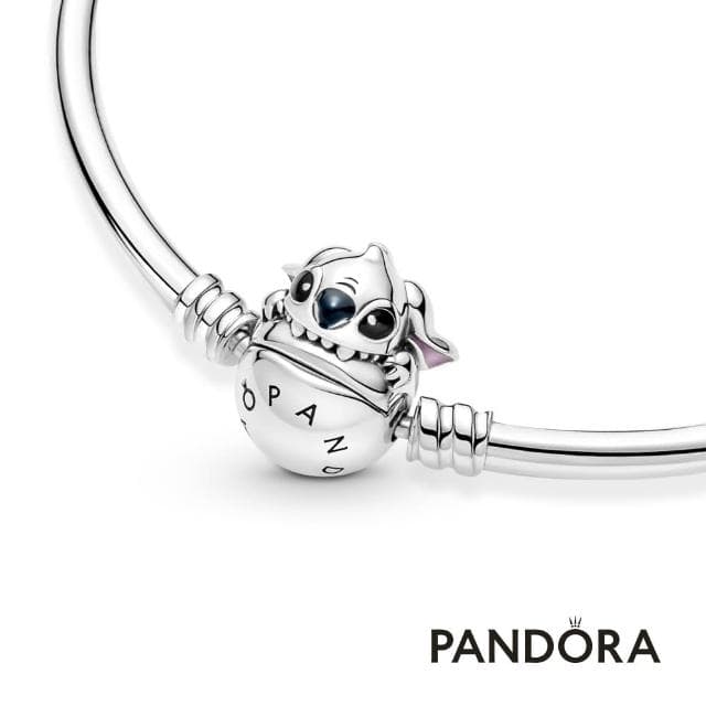 【Pandora官方直營】Pandora Moments 迪士尼《星際寶貝》史迪奇咬咬飾釦造型手環