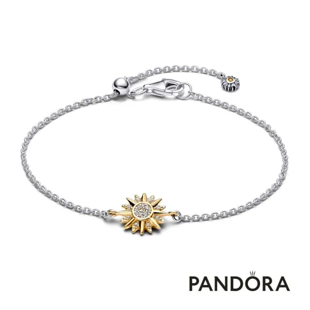 【Pandora官方直營】雙色璀璨太陽手鏈-絕版品