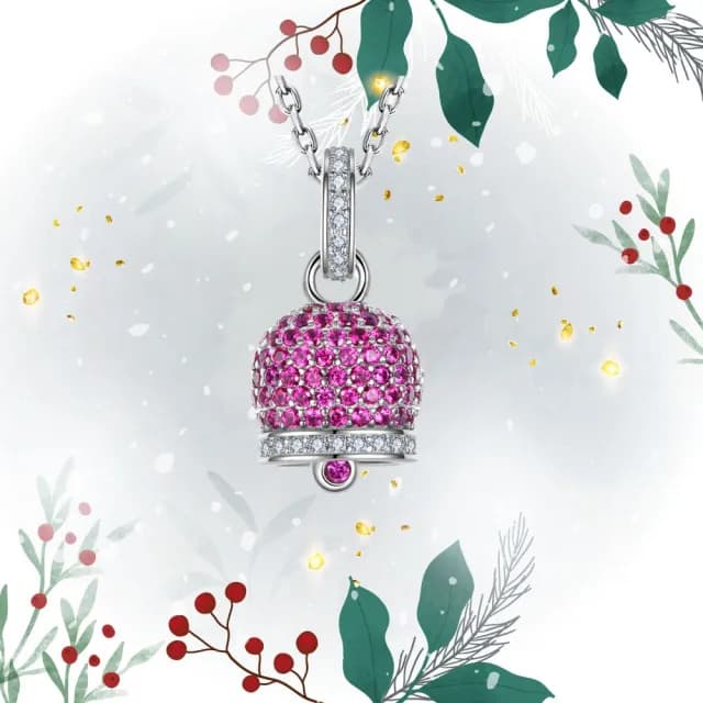 【GIUMKA】925純銀項鍊．幸福守護鈴．交換禮物(獨家聖誕推薦)
