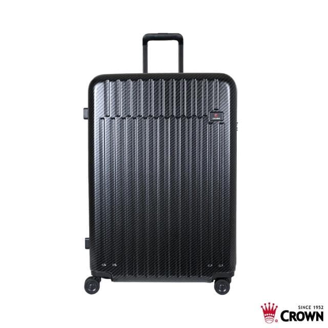 【CROWN 皇冠】29吋 防盜拉鍊箱 雙層防盜拉鍊 蓋底2:8輕鬆開(行李箱 旅行箱 TSA海關鎖)