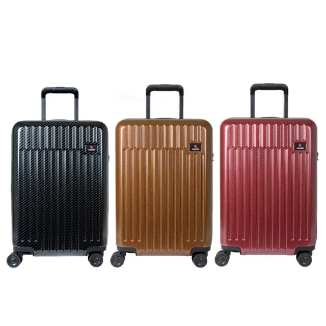 【CROWN 皇冠】雙層防盜拉鍊 行李箱 21吋登機箱(飛機輪 大容量 蓋底2:8輕鬆開)