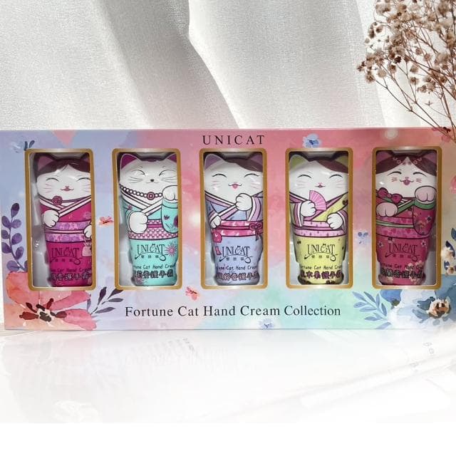 【UNICAT 變臉貓】母親節限定 招財貓護手霜禮盒5入X2盒｜送禮推薦(超好聞的香氛 最棒的送禮選擇)