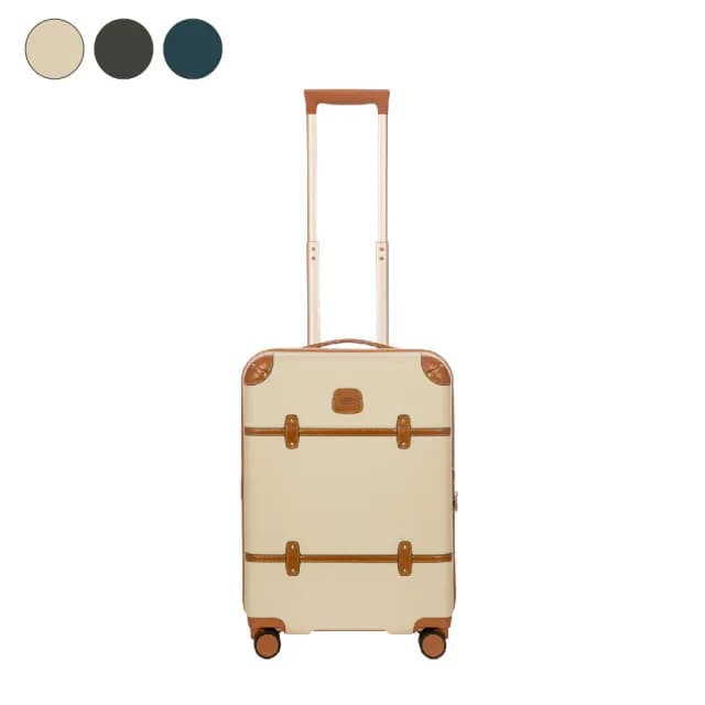 【BRIC S】義大利經典款 21吋 登機箱 防潑水拉鍊箱(行李箱/ 旅行箱/ 雙輪飛機輪)