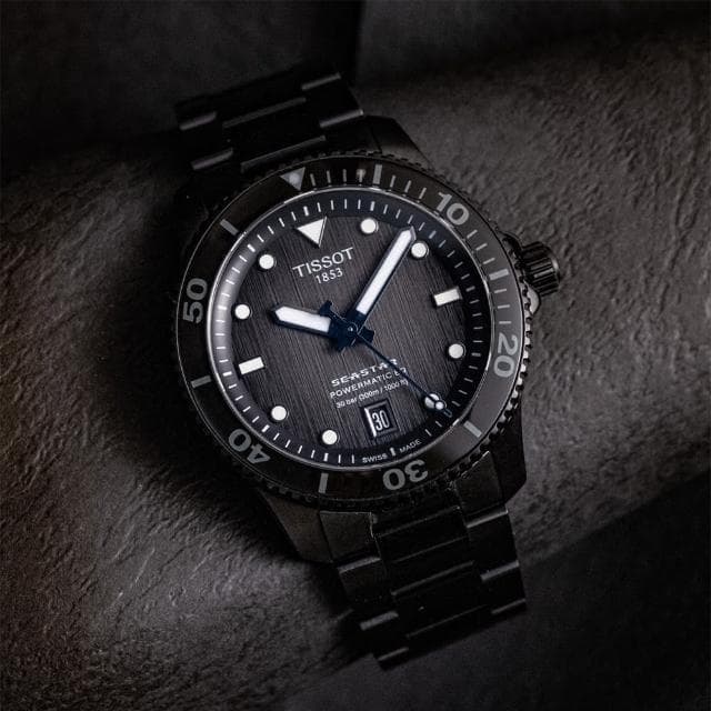【TISSOT 天梭 官方授權】Seastar 1000 海星300米潛水機械錶-40mm 送禮 禮物 推薦(T1208073305100)