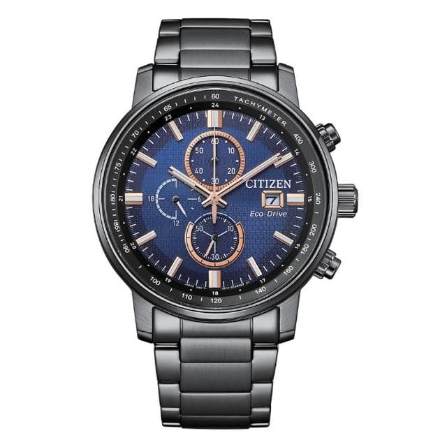 【CITIZEN 星辰】Chronograph 亞洲限定 光動能 碼錶計時 男錶 父親節 送禮 禮物推薦(CA0845-83L)