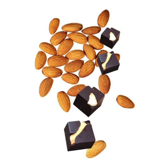 【多儂莊園工坊】75%2包 50入 杏仁巧克力 微甜巧克力 母親節禮物(微甜 杏仁 黑巧克力 Darkolake)