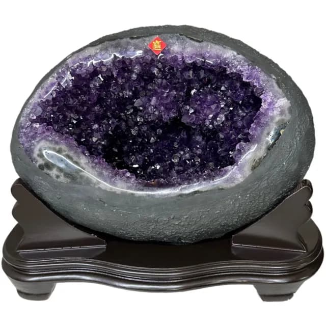 【恬芯晶品】S75精選烏拉圭紫晶洞5.6KG錢袋子(圓洞聚財招財貴人開運風水帝王紫水晶新居禮物補財庫聖誕節)