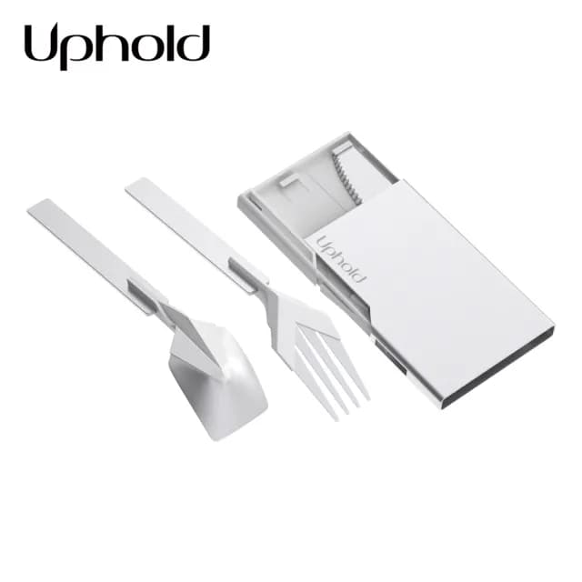 【Uphold】名片型口袋餐具組(鈦製餐具組 攜帶型)