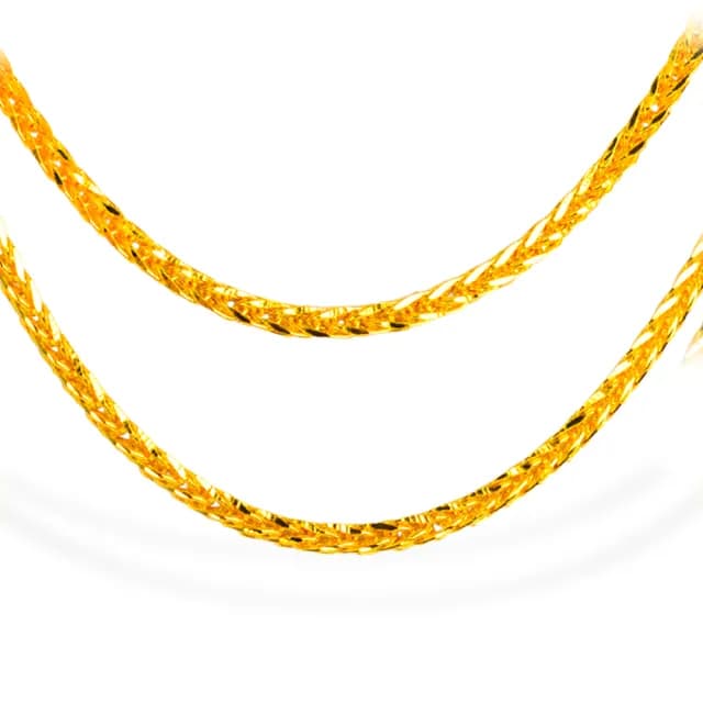 【福西珠寶】黃金項鍊 1.6尺蕭邦黃金項鏈 5G工藝+彈簧扣版(金重1.55錢正負0.03錢)