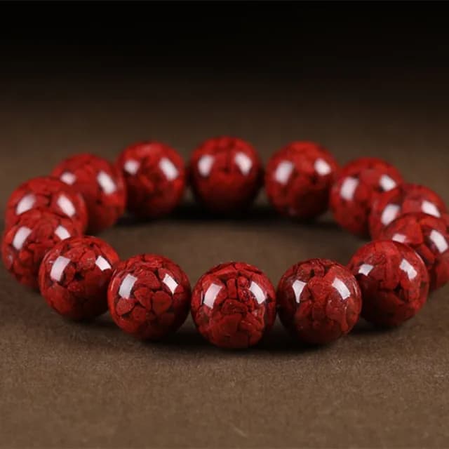 【Penny珮妮】避邪原礦晶體硃砂手鍊8mm(母親節/送女友/送閨蜜/生日禮物/情人節/送男友/父親節/交換禮物)