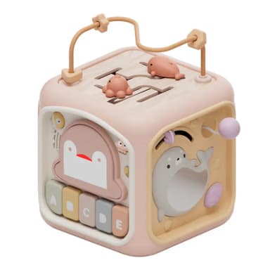 【FUN TOYS 童趣】寶寶玩具六面盒繞珠音樂燈光手拍鼓兒童早期教育益智學習玩具(兒童玩具 聖誕禮物)