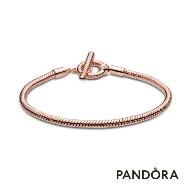 【Pandora 官方直營】Pandora Moments T 字釦蛇形手鏈-絕版品