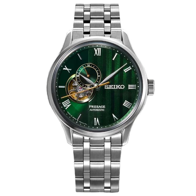 【SEIKO 精工】PRESAGE系列 日式庭園機械腕錶 / 41.8mm 父親節 禮物 送禮 推薦(SSA463J1/4R39-00W0G)
