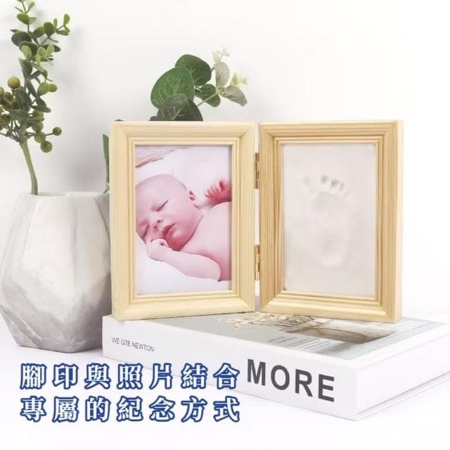 【紀錄點滴】寵物腳印紀念相框(DIY 手印 腳印 黏土相框 寶寶相框 周歲相框 貓狗 裝飾品 手做 勞作)