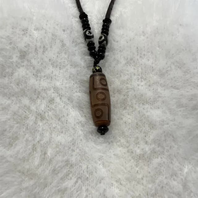 【Penny珮妮】復古六字真言九眼天珠項鍊毛衣鍊2款可選(交換禮物 父親節 母親節 情人節 生日禮 尾牙 新年)