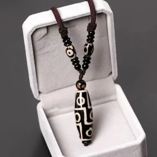 【Penny珮妮】復古六字真言九眼天珠項鍊毛衣鍊2款可選(交換禮物 父親節 母親節 情人節 生日禮 尾牙 新年)