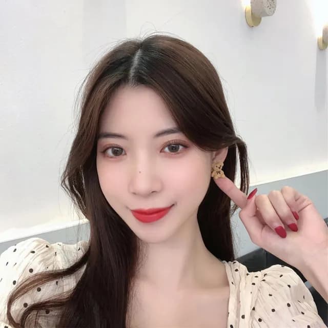 【MISA】韓國設計可愛立體小熊造型夾式耳環(無耳洞耳環 耳夾 夾式耳環)