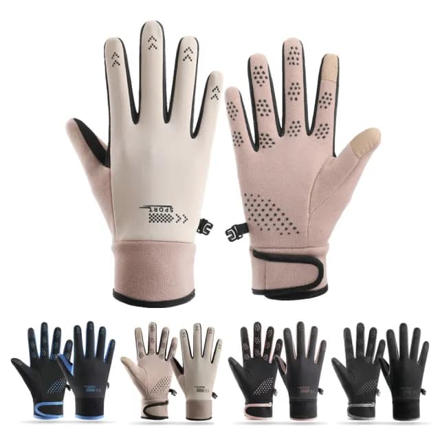 【YUNMI】機車防寒防潑水手套 防風登山手套 保暖手套 觸控止滑手套 加絨加厚 滑雪手套 交換禮物(男女款)