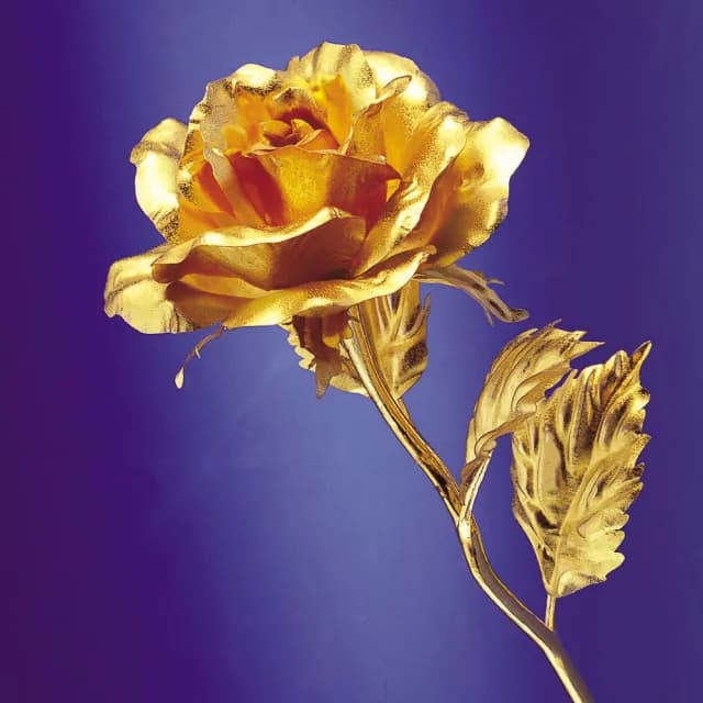 【開運陶源】情比金堅 黃金金箔花 玫瑰花(情人節 母親節禮物)
