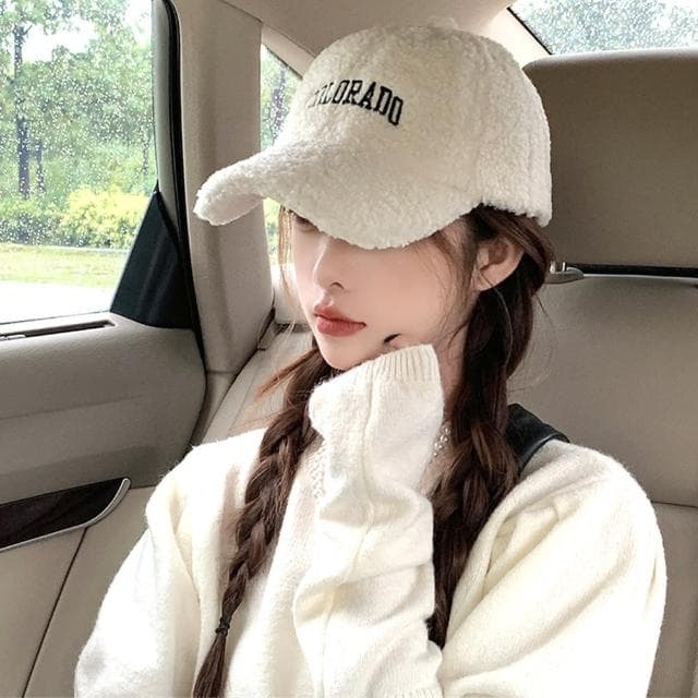 【LEESA】母親節禮物 鴨舌帽\字母帽\造型帽\羔羊帽\棒球帽\保暖帽\百搭配件\刺繡帽子\韓國帽子\粉色帽子\毛