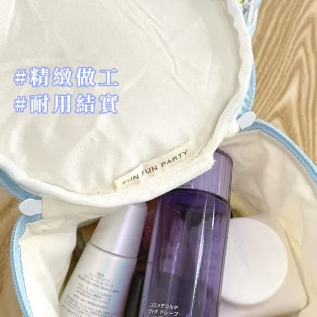 【超大收納】愛心鋪棉水桶包(大容量 化妝包 收納包 手提包 洗漱包 隨身包 保養品)
