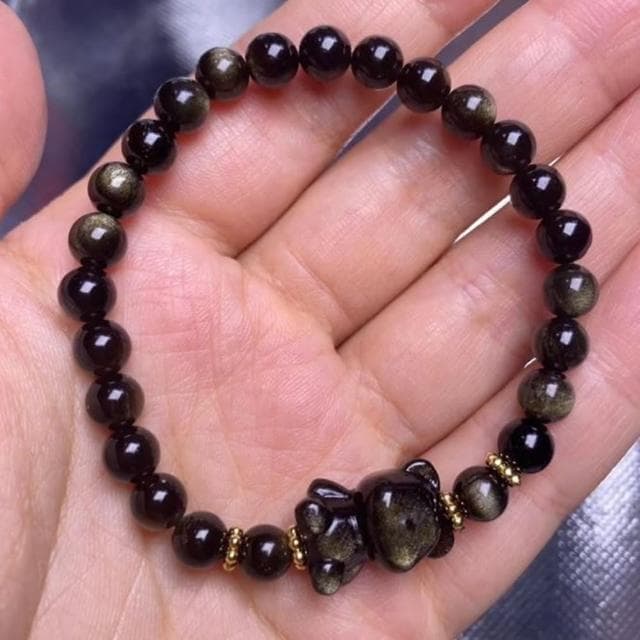 【Penny珮妮】金曜石小熊手鍊8mm(母親節禮物 交換禮物 送女友 生日禮物 情人節 尾牙 新年禮物 結婚)