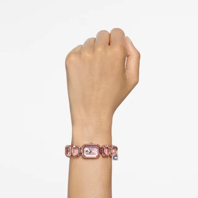【SWAROVSKI 施華洛世奇】Millenia 風格無限八角切割水晶腕錶 雙11最低價(5729843)