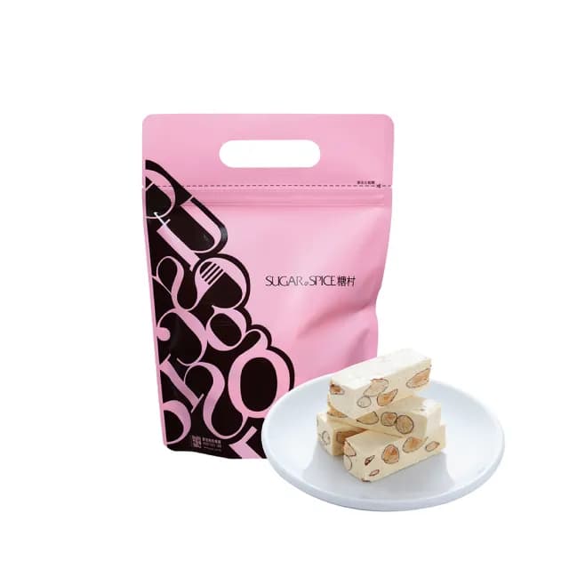 【SUGAR SPICE 糖村】法式牛軋糖-夾鏈袋250g(TOP1牛軋糖、送禮首選、網紅推薦回購率100%)3袋組
