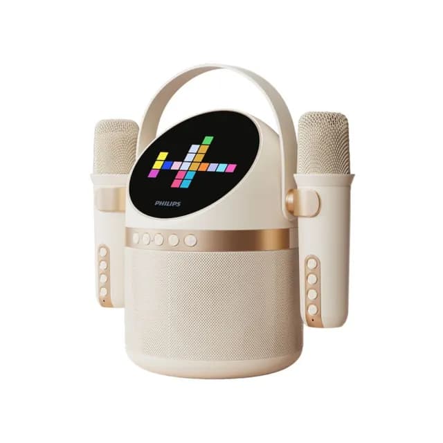 【Philips 飛利浦】小福麥AI智能K歌藍牙音箱-TAS2509WT