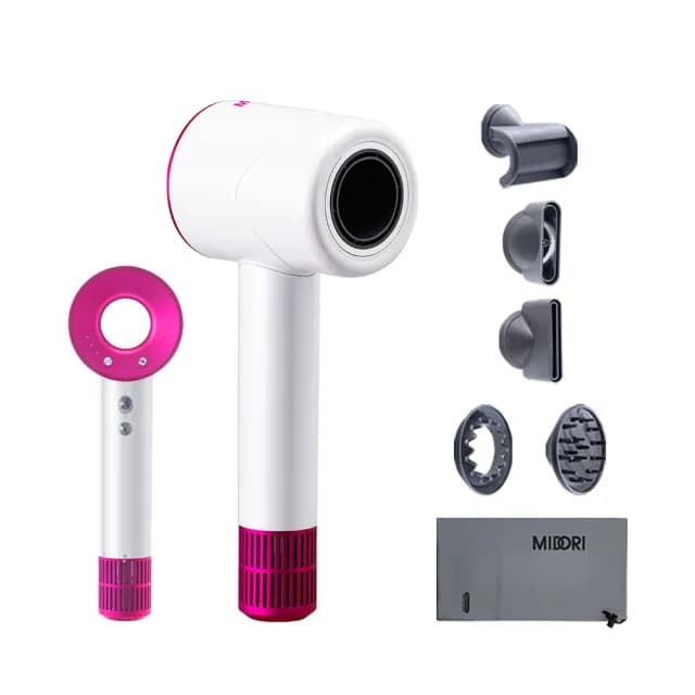 【MIDORI 美多莉】Hypersonic高速負離子吹風機-珍珠白(全配組-不含收納架)