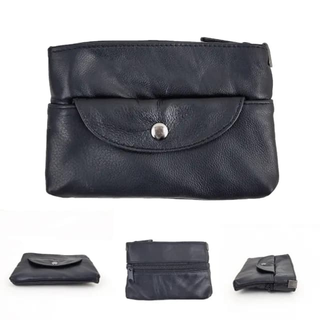 【玩皮工坊】羊皮簡約三層 LH1087 女士零錢包(真皮包包 單色選)