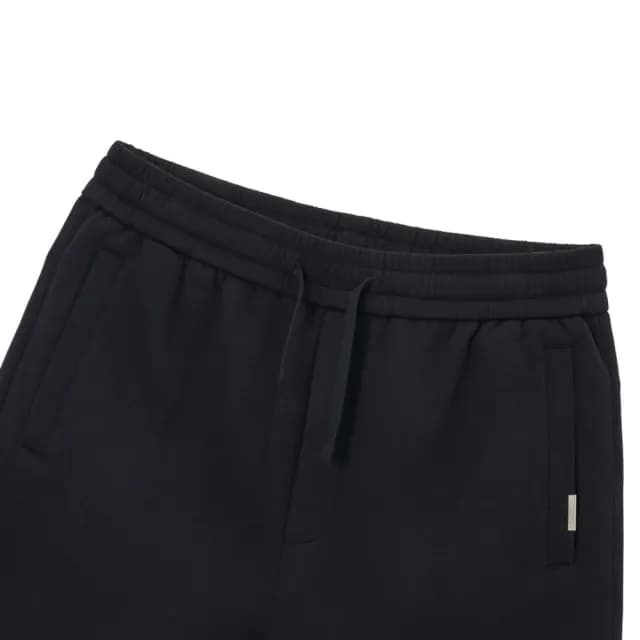 【KANGOL】母親節禮物 長褲 黑 口袋銀標 縮口褲 中性(6455150120)