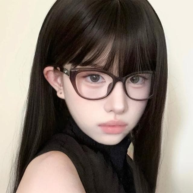 【KT DADA】母親節禮物 多邊形鏡框 粗框眼鏡 素顏眼鏡 無度數眼鏡 復古眼鏡 鏡框 眼鏡 眼鏡框 ins眼鏡 網紅