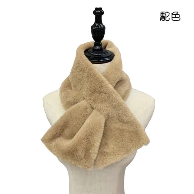 【橘魔法】窄版珊瑚絨毛絨圍脖(圍巾 新年 寒流 大人 小孩 親子款 配件 寒流 滑雪 保暖 交換禮物)