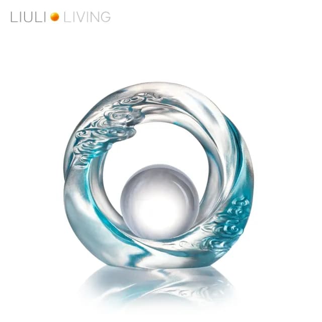 【琉璃工房 LIULI LIVING】氣蘊轉如意 入厝禮/轉任/感謝(送禮/琉璃/禮物/水晶/藝術品/禮贈/企業)