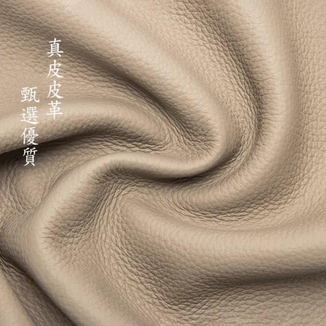 【EGO+】迷你真皮大容量雙拉鍊收納包 小皮夾手拿包(真皮包包 多功能迷你錢包 硬幣袋)