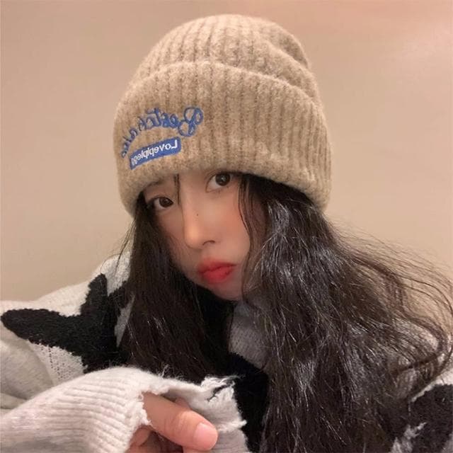 【MoonDy】毛帽 冷帽 針織帽 毛線帽 防寒帽 保暖帽 鹽系穿搭 美式復古 顯臉小帽子 顯臉小帽子 情侶款 禮物