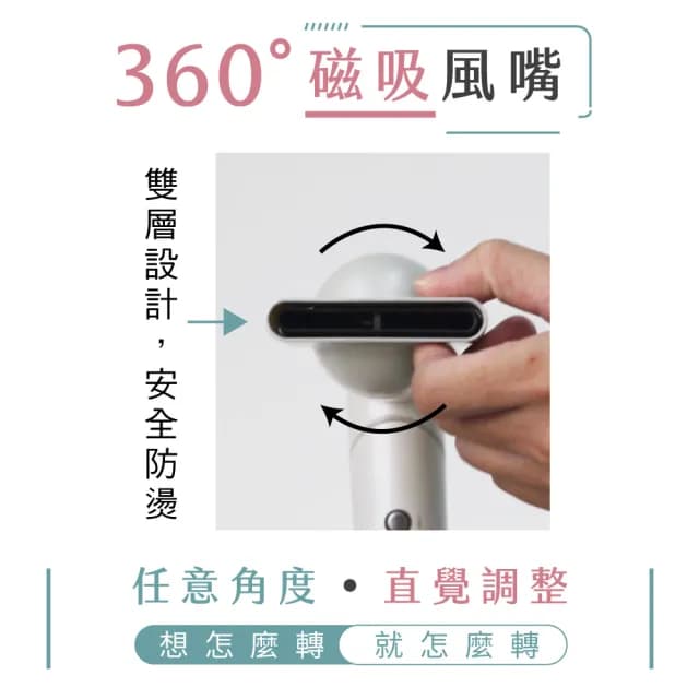 【KINYO】小旋風全球電壓無刷吹風機(KH-9660 可摺疊 附專屬收納袋 四億負離子)