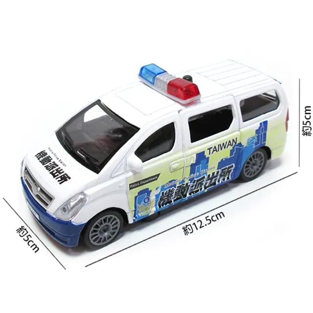 【TDL】迴力機動警車玩具合金車迴力車汽車模型聲光玩具車 CT-857(生日禮物 聖誕節)
