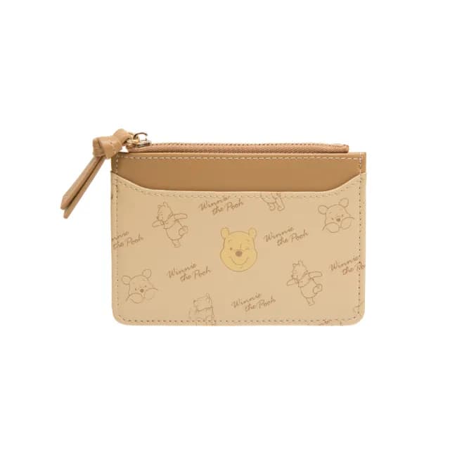 【OUTDOOR】雙11 迪士尼Disney-小熊維尼票卡零錢包-米 ODDY23H05BG