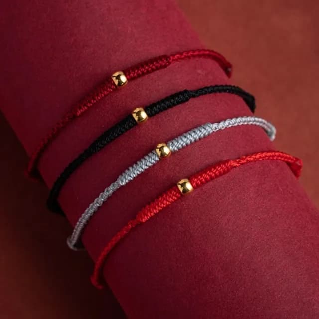 【Penny珮妮】999黃金迷你轉運金珠 可調節手繩手鍊3色可選(母親節 交換禮物 生日 情人節 尾牙 結婚 送女友)