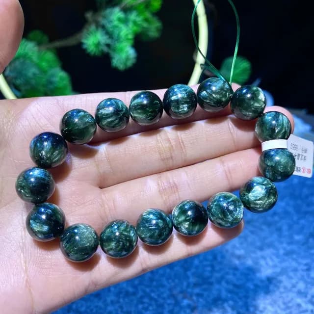【Paiya 派亞】10mm綠龍晶素圈手串圓珠百搭紫龍晶綠色手鏈簡約輕奢生日禮物