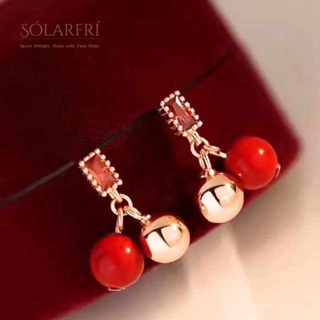 【SOLARFRi】銀針耳環｜新春時尚 附禮盒包裝(閨蜜情人女友母親老婆禮物)